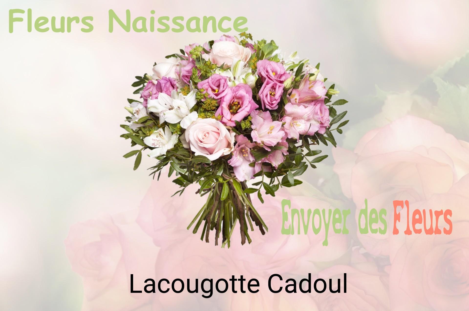 Bouquet de fleurs de naissance livré à Lacougotte-Cadoul